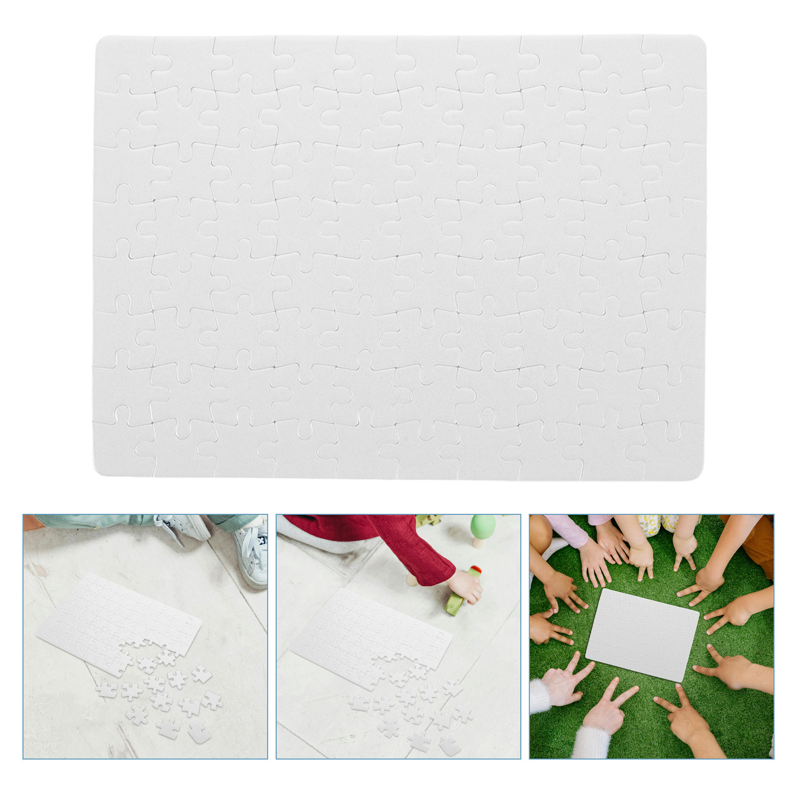 Puzzle Blank White - Blank Jigsaw Puzzle Sheets – 4PCS