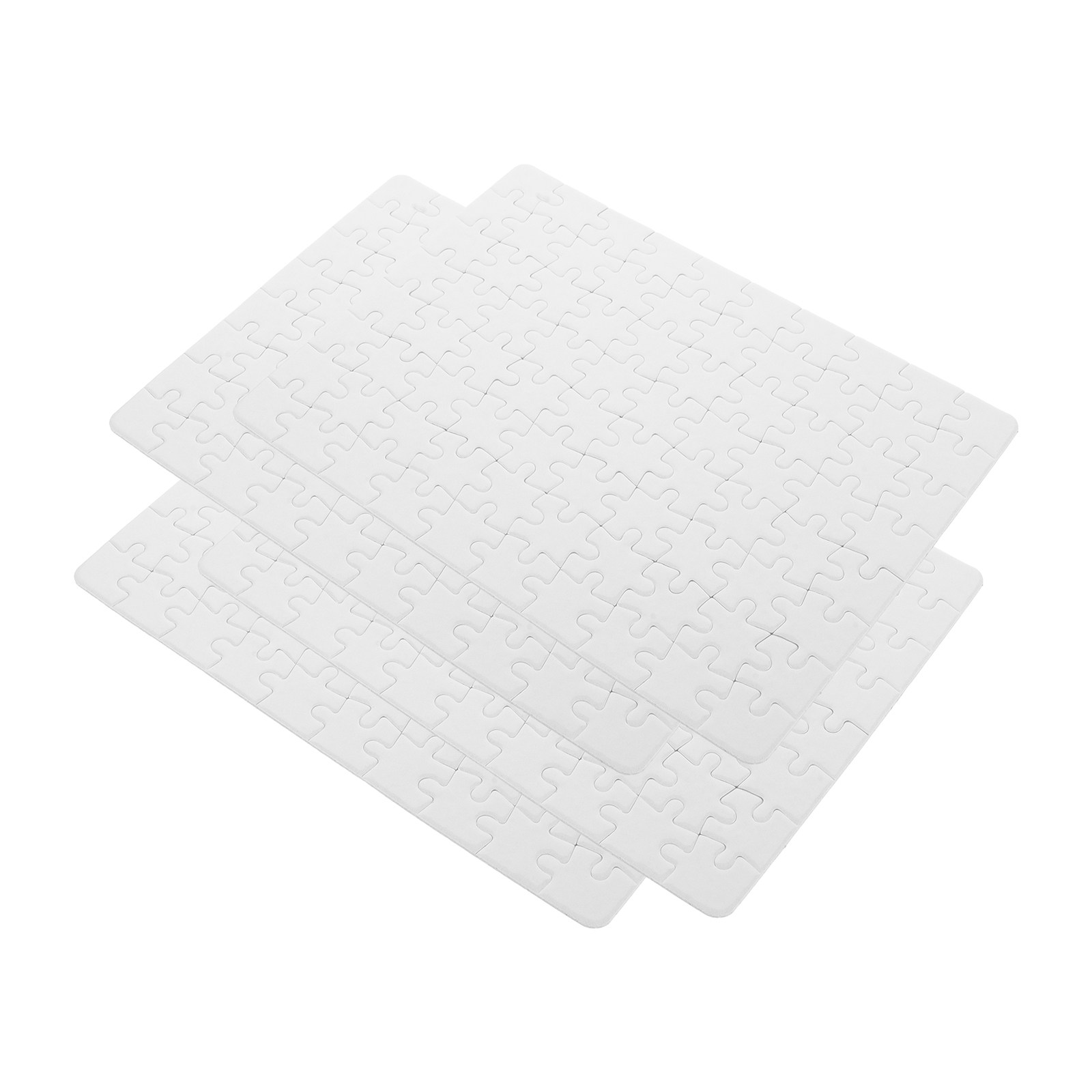 Puzzle Blank White - 4Sheets Blank Puzzle Blanks White Jigsaw