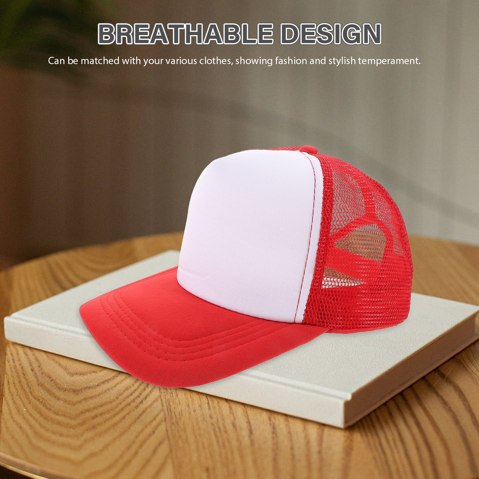 10Pcs Blank Baseball Caps Mesh - огляд і ціна Hat Sublimation Blank