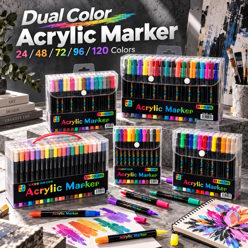 Dual Color Acrylic Paint Marke - огляд і ціна Copic Marker Classic