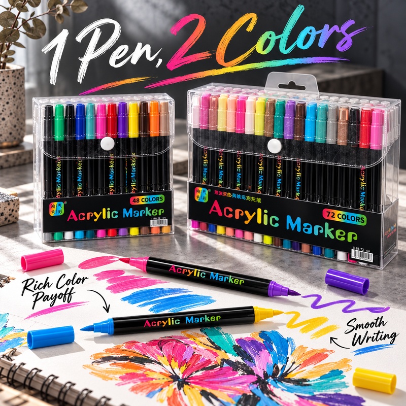 Dual Color Acrylic Paint Marke - огляд і ціна Copic Marker Classic
