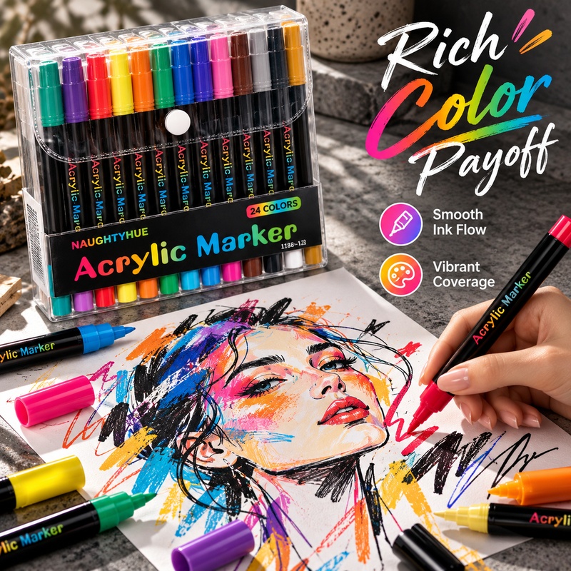 Dual Color Acrylic Paint Marke - огляд і ціна Copic Marker Classic